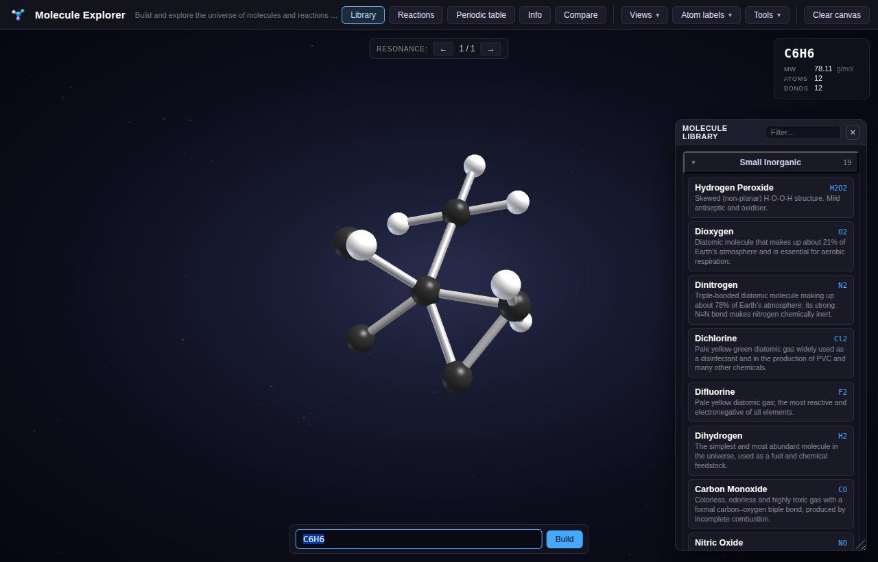 Molecule Explorer