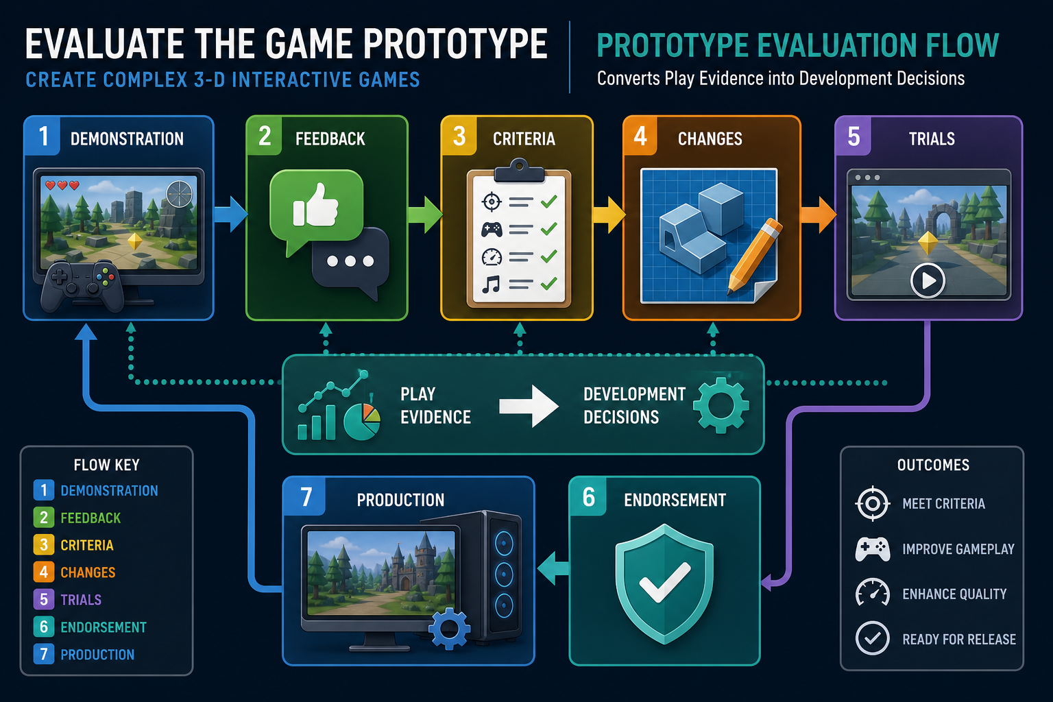 Evaluate the game prototype