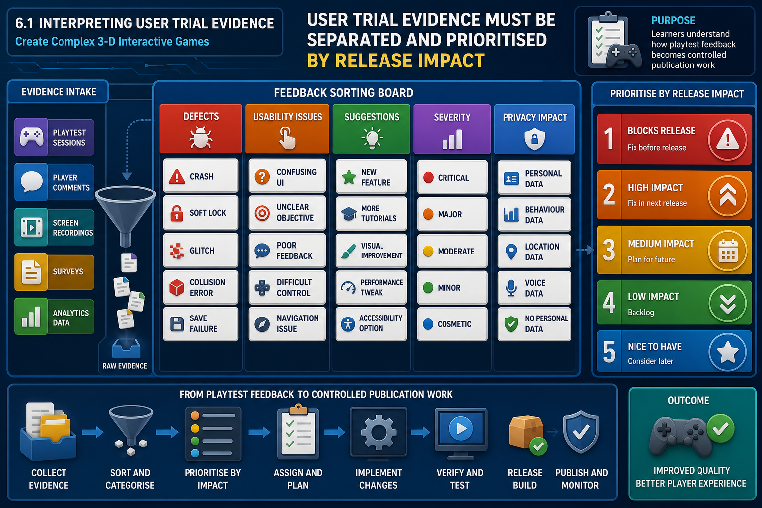 6.1 Interpreting user trial evidence