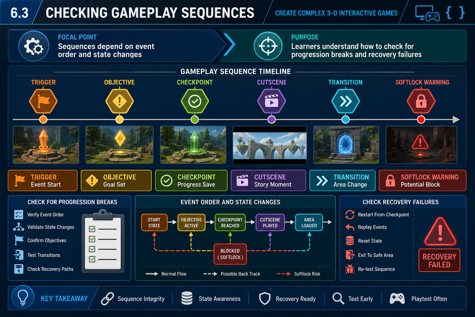 6.3 Checking gameplay sequences