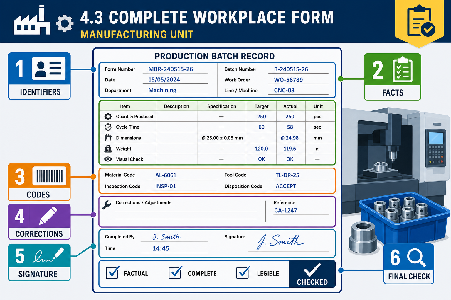 4.3 Complete workplace form